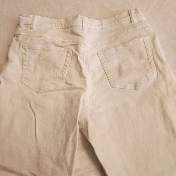 Style & Co. Womens White Denim Straight Leg 5 Pocket Jeans Size 14 - Picture 7 of 7